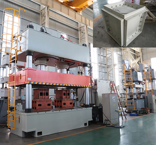 1000噸玻璃鋼(gang)水箱成型液(yè)壓機